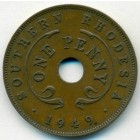 Южная Родезия, 1 пенни 1949 год