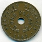 Южная Родезия, 1 пенни 1947 год