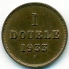Гернси, 1 дубль 1933 год (UNC)