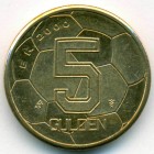 Нидерланды, 5 гульденов 2000 год (AU)