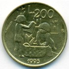 Сан-Марино, 200 лир 1995 год (UNC)