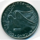Ватикан, 100 лир 1976 год (UNC)