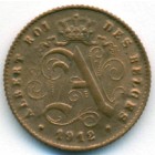 Бельгия, 1 сантим 1912 год (UNC)