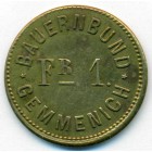 Бельгия, 1 франк 1933 год (нотгельд)