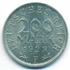 Веймарская республика, 200 марок 1923 года F