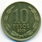 Чили, 10 песо 2006 год (UNC)