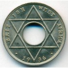 Британская Западная Африка, 1/10 пенни 1936 год (UNC)