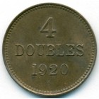 Гернси, 4 дубля 1920 год (AU)