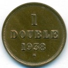 Гернси, 1 дубль 1938 год (UNC)
