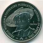 Остров Мэн, 1 крона 2011 год (UNC)