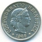 Швейцария, 5 раппенов 1946 год (AU)