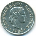 Швейцария, 5 раппенов 1934 год (AU)