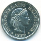 Швейцария, 10 раппенов 1990 год (UNC)