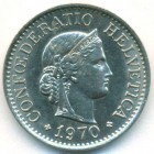 Швейцария, 10 раппенов 1970 год (UNC)