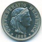 Швейцария, 20 раппенов 1989 год (AU)