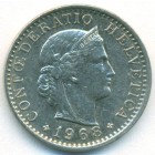 Швейцария, 20 раппенов 1968 год