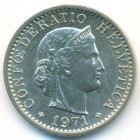 Швейцария, 20 раппенов 1971 год (AU)