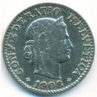 Швейцария, 20 раппенов 1908 год