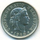 Швейцария, 20 раппенов 1965 год