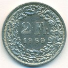 Швейцария, 2 франка 1969 год