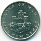 Остров Мэн, 5 новых пенсов 1971 год (UNC)