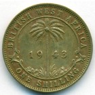 Британская Западная Африка, 1 шиллинг 1943 год