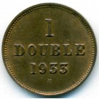 Гернси, 1 дубль 1933 год (UNC)