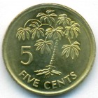 Сейшельские острова, 5 центов 2007 год (UNC)