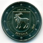 Латвия, 2 евро 2018 год (AU)