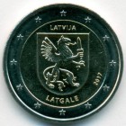 Латвия, 2 евро 2017 год (AU)