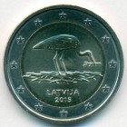 Латвия, 2 евро 2015 год (AU)
