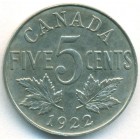 Канада, 5 центов 1922 год