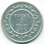 Тунис, 1 франк 1916/1334 год