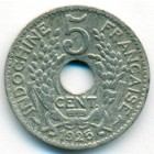 Французский Индокитай, 5 центов 1925 год