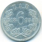 Южная Африка, 6 пенсов 1895 год
