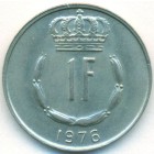 Люксембург, 1 франк 1976 год (UNC)