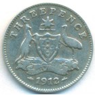 Австралия, 3 пенса 1912 год