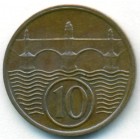 Чехословакия, 10 геллеров 1937 год (AU)