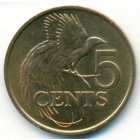 Тринидад и Тобаго, 5 центов 1992 год (UNC)