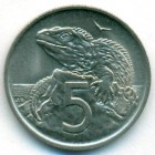 Новая Зеландия, 5 центов 1970 год (UNC)