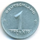 ГДР, 1 пфенниг 1950 год Е