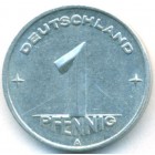 ГДР, 1 пфенниг 1950 год А (AU)