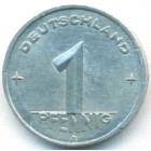 ГДР, 1 пфенниг 1950 год А (AU)