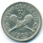 Новая Зеландия, 3 пенса 1958 год