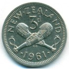 Новая Зеландия, 3 пенса 1961 год