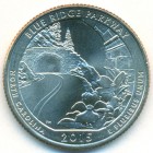 США, 25 центов 2015 год P (UNC)