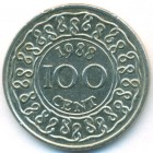 Суринам, 100 центов 1988 год