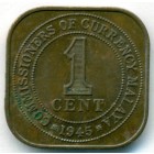Малайя, 1 цент 1945 год (AU)