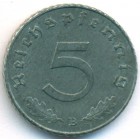 Третий Рейх, 5 рейхспфеннигов 1941 год B (AU)