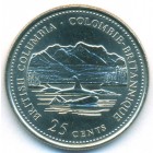 Канада, 25 центов 1992 год (UNC)